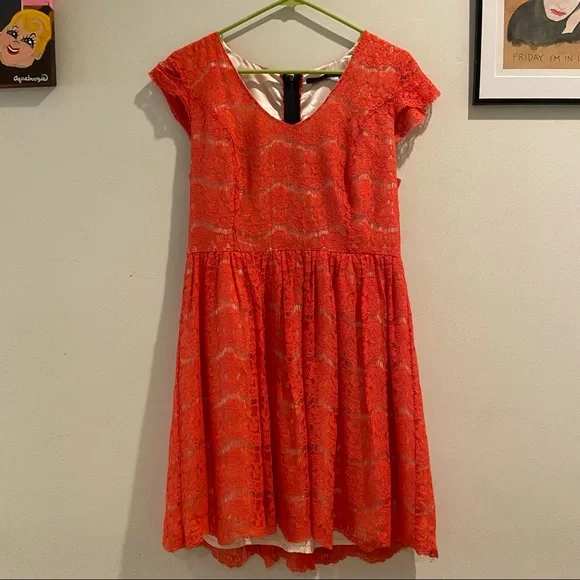 Red lace Kensie Dress Red lace Kensie Dress